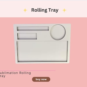 Sublimations Rolling Tray Blank | MDF Aufbewahrungsbox