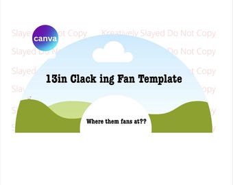 13 inch Klackender Fächer Template (Digitaler Download)