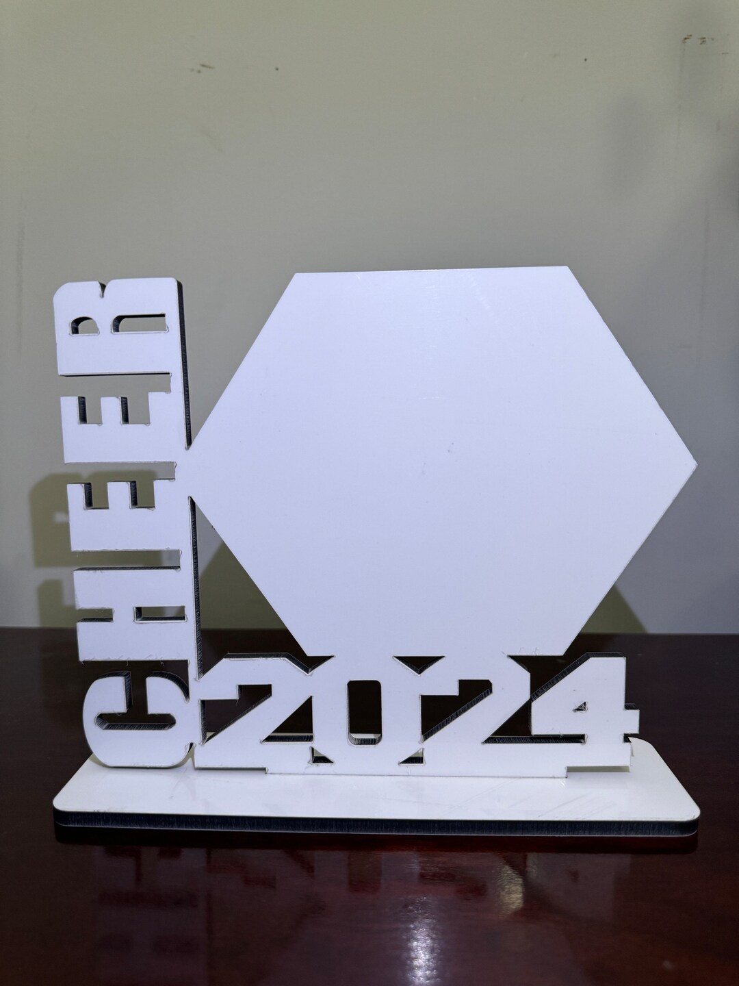 Cheer 2024 Photo Frame Sublimation Blank Cheer 2024 Plaque 2024 Plaque