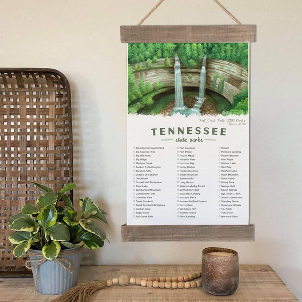 Tn State Park Adventure Checklist Etsy