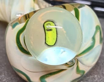Pickle rick Glass spoon Pipe