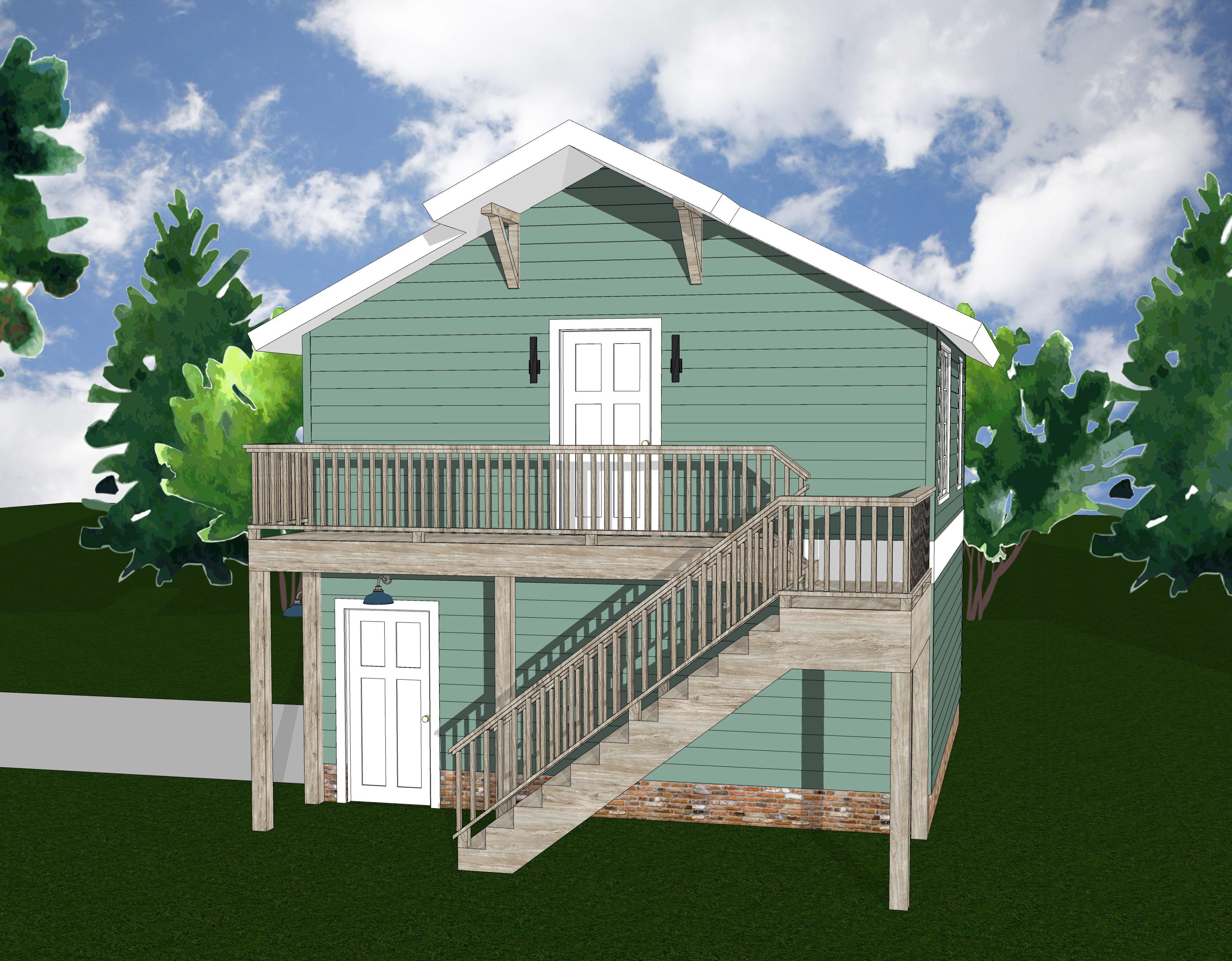 Detached Garage With 1 Bedroom Apartment Above 21'x21' - Etsy