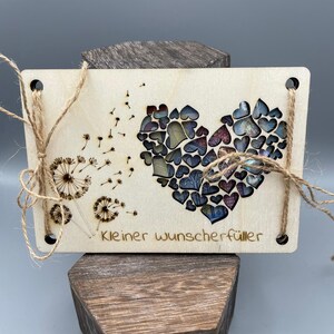 Holzkarte als Geldgeschenk / Geschenkkarte aus Holz /  Wunscherfüller / Geldgeschenk Verpackung