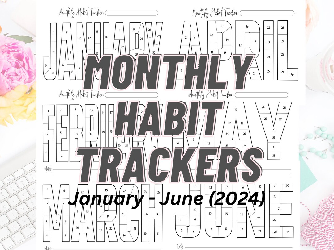 6 Month Habit Tracker Coloring - Il 1080xN.5723224910 3tt7