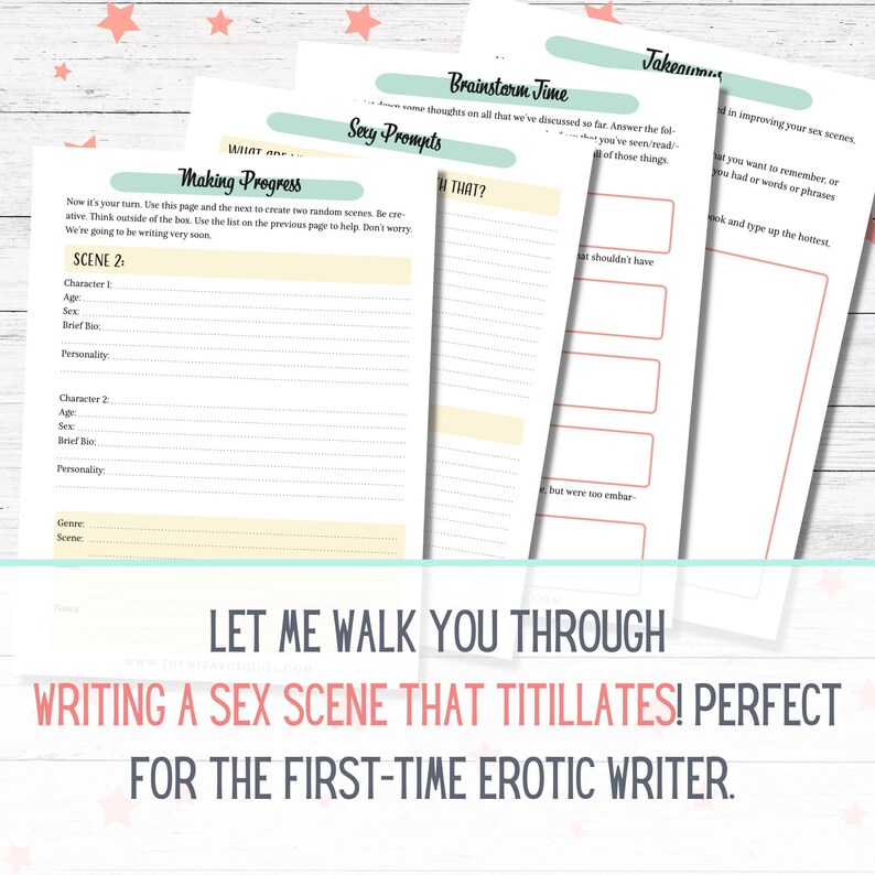 Printable Erotic Sex Scene Workbook Writing Romance - Etsy