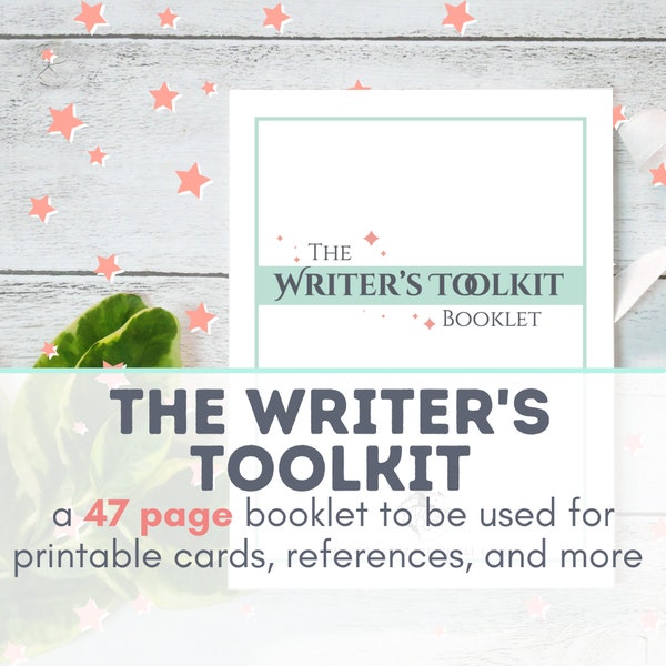 Printable Toolkit for Writers | Writers Reference Workbook | Plotting Cards | Creative Thesaurus | Digital Workbook