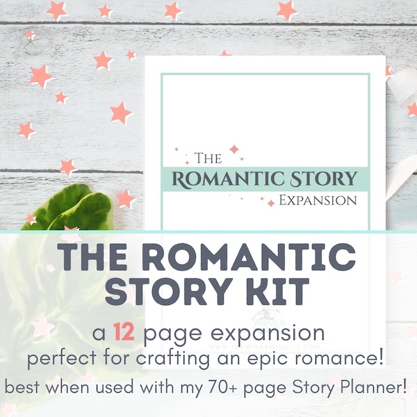 Printable Romance Cheatsheet | Writing Romance Workbook| Writing a Romance Novel Workbook | Digital Workbook