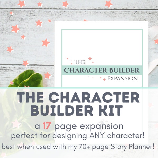 Printable Character Builder Workbook | Writing Character Creator Workbook| Character Workbook | Digital Workbook