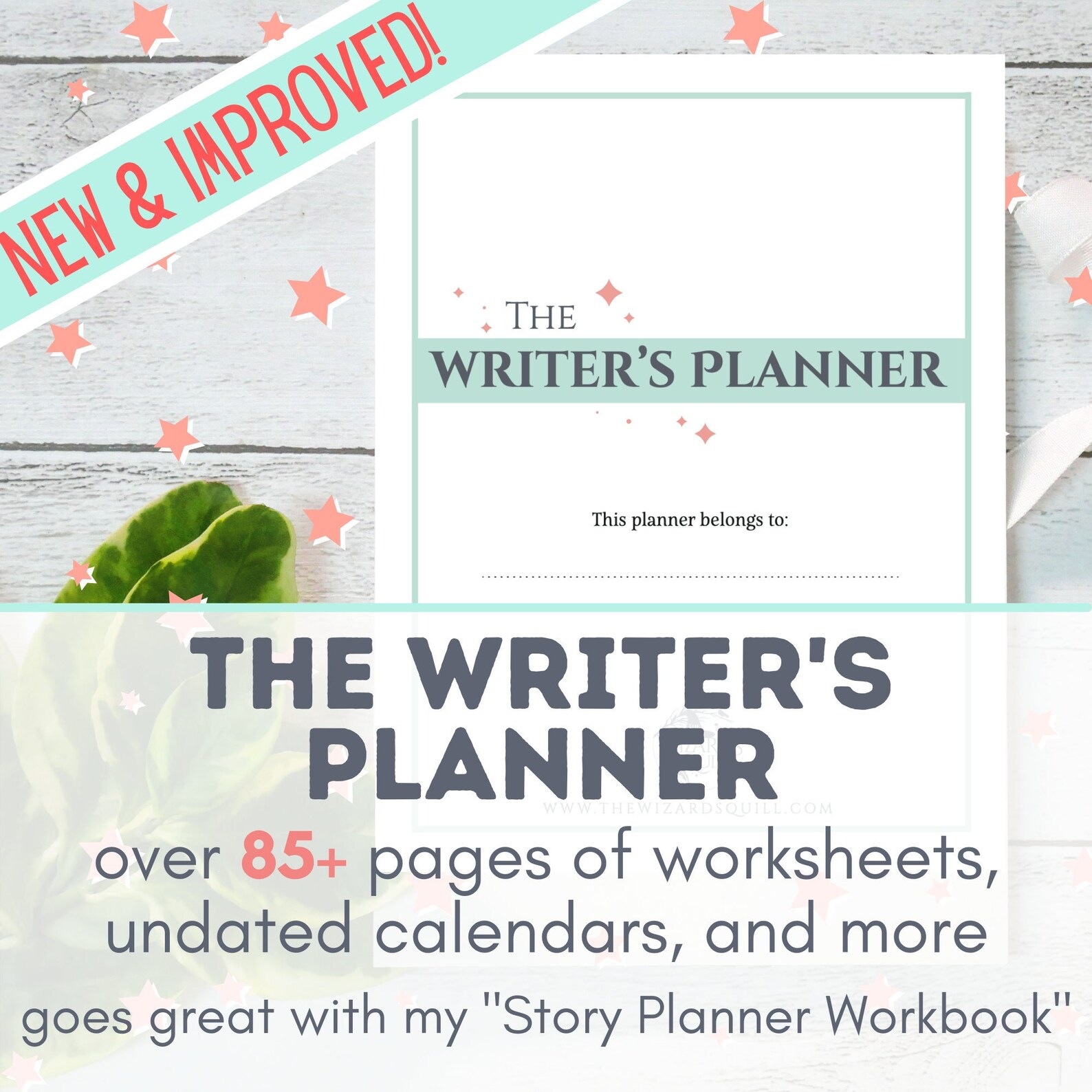 Writing Planner Planner for Writers and Authors Printable Etsy