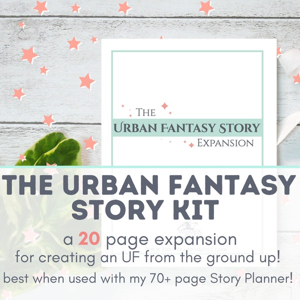 Printable Urban Fantasy Workbook | Writing Urban Fantasy Workbook| Creating an Urban Fantasy Novel Workbook | Digital Workbook