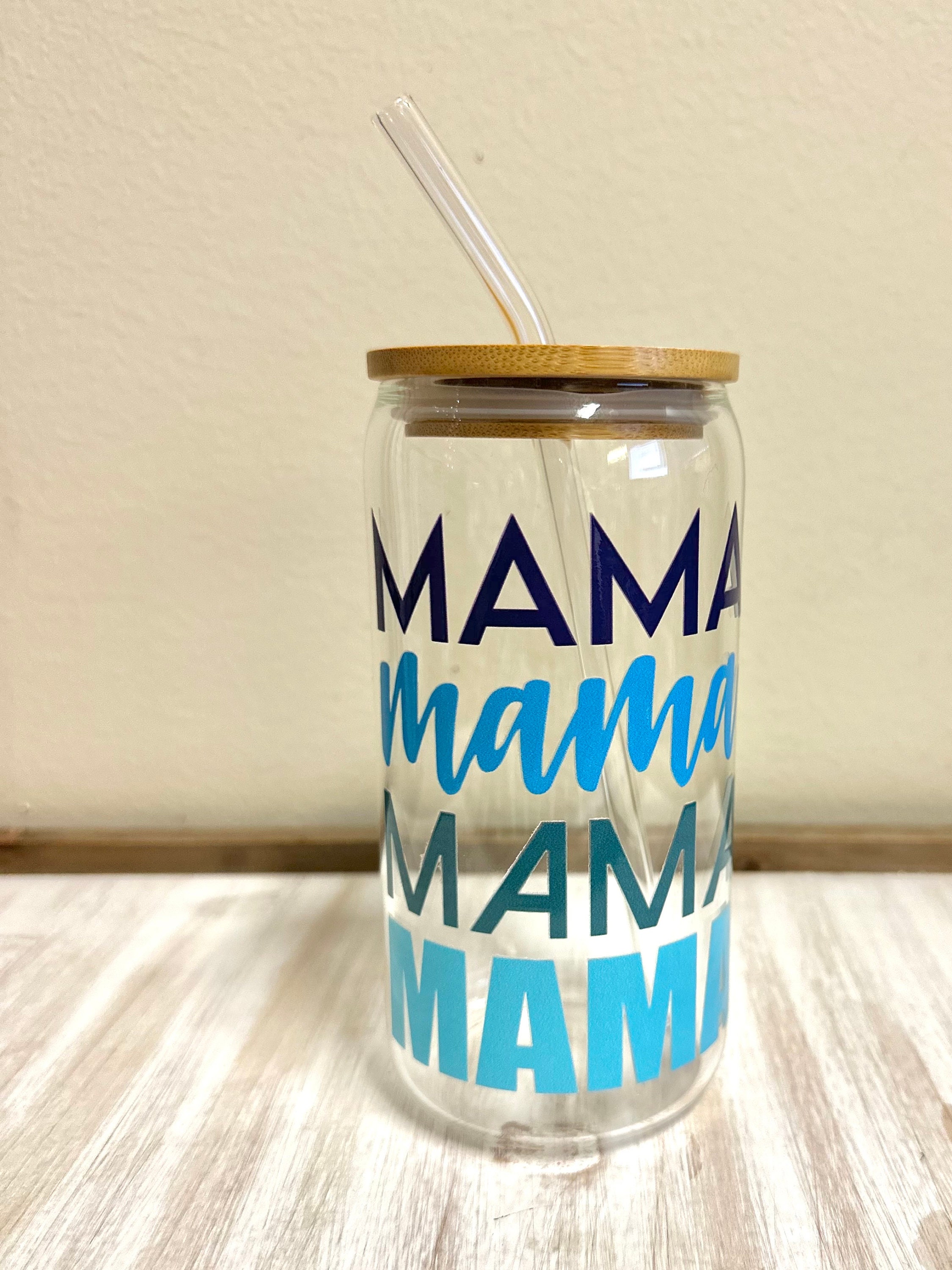 Like Mother Like Children - Personalized Mason Jar Cup With Straw