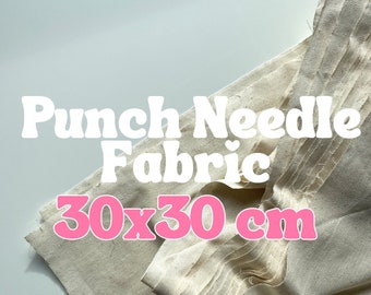 30x30 cm Punch Needle Fabric , Fabric for Punch Needle , Suitable For Punch Needle , Ready to use for punch needle kits