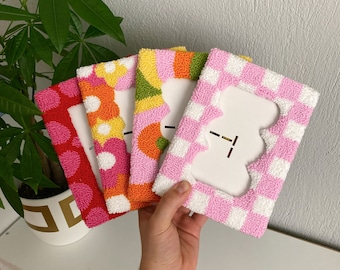Unique Handmade Punch Needle Picture frame, 4x6 picture frame, Home Decor, Colorful Picture Frame, Gift
