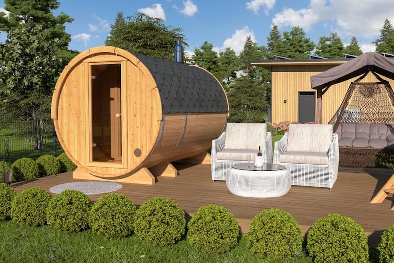 Barrel Sauna DIY Build Guide - Build Your Own Sauna of Any Size - Etsy