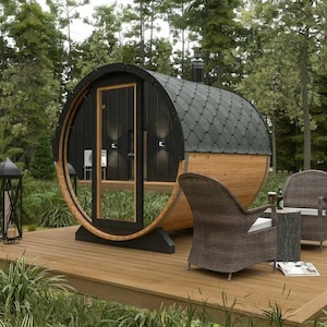 Small Barrel Sauna DIY Build Plans - 2 People