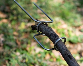 Campfire Cooking Skewer Fork, Bushcraft, Camping, Marshmallow, Easy, Stainless, Tongs, Outdoors, Eating, Utensil, Woods,
