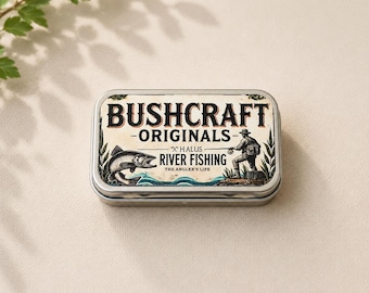 River Fishing Tin Box – The Perfect Companion for Anglers, Bushcraft, Outdoors, Camping, Survival, Edc, Organiser, Tools