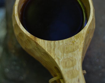 Scandinavian Original Kuksa - Bushcraft Handmade, Outdoors, Camping, Utensils, Wooden Cup, Forager, Drink, Campfire