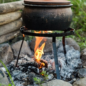 Alaska Bushcraft Grill with Carrying Case. Diameter is 20 cm (8&#39;&#39;) - Campfire, bbq, Cooking, Survival, Medieval, Garden,