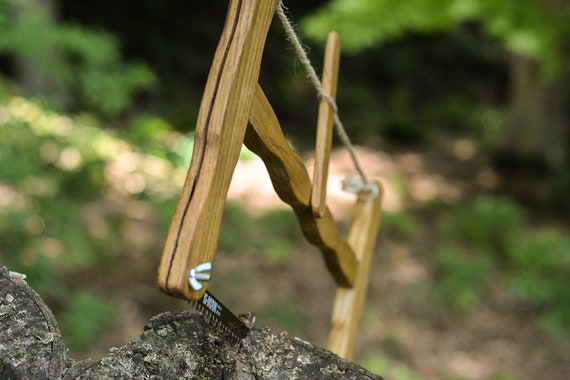 Swedish Large Bow Saw With Handmade Beewaxed/waterproof Canvas Carrying Case  Handmade Original Chestnut Bucksaw and Waxed-canvas Case. - Etsy