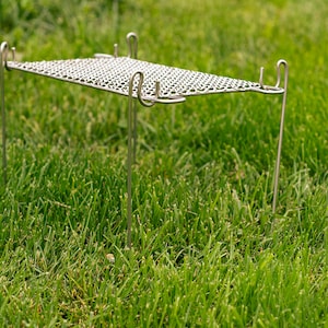 Bush Grill / Ultralight Camping Grill / Bushcraft /  Campfire Cooking / Bushcraft Cooking / Stainless Steel Grill / Mesh,