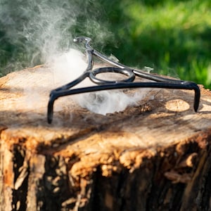 Swedish Torch Cooking Grill, Pointy Legs Keeps The Wood Together, Medieval Cooking Campfire, Bushcraft, Auger, Drill,