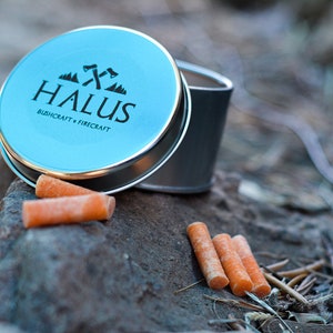 Tand, vuurstarter en houderpluggen, 40+ stuks. Bushcraft, kampvuur, vuur maken, ferro, survival, prepper, uitrusting, gereedschap,
