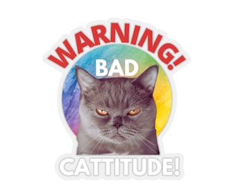 Cattitude Magnet Funny Cat Gift 2.5 x 3.5 Cattitude Magnet Funny Cat Gift 2.5 x 3.5