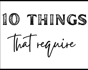 10 Things That Require Zero Talent Quote Print Office Wall - Etsy