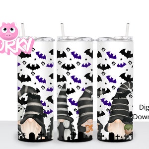 Halloween gnome tumbler wrap/ sublimation