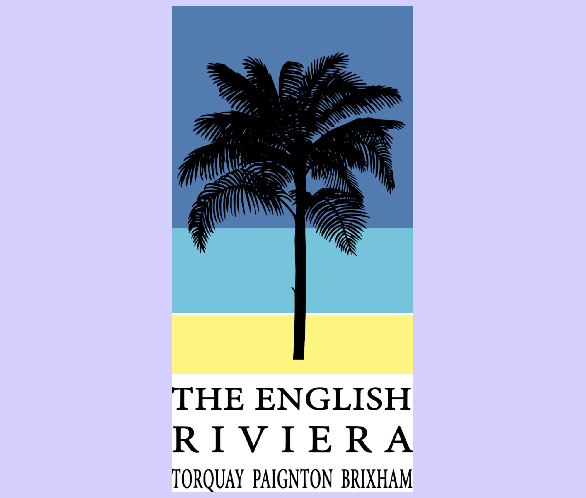 English Riviera Print Printable Vintage Poster English Riviera Art Deco Artwork Instant ...