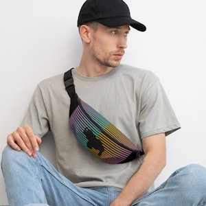 Carlos Cruz Diez Venezuela, I love Caracas, Maiquetia, Venezuela en USA, Arte Cinetico Fanny Pack