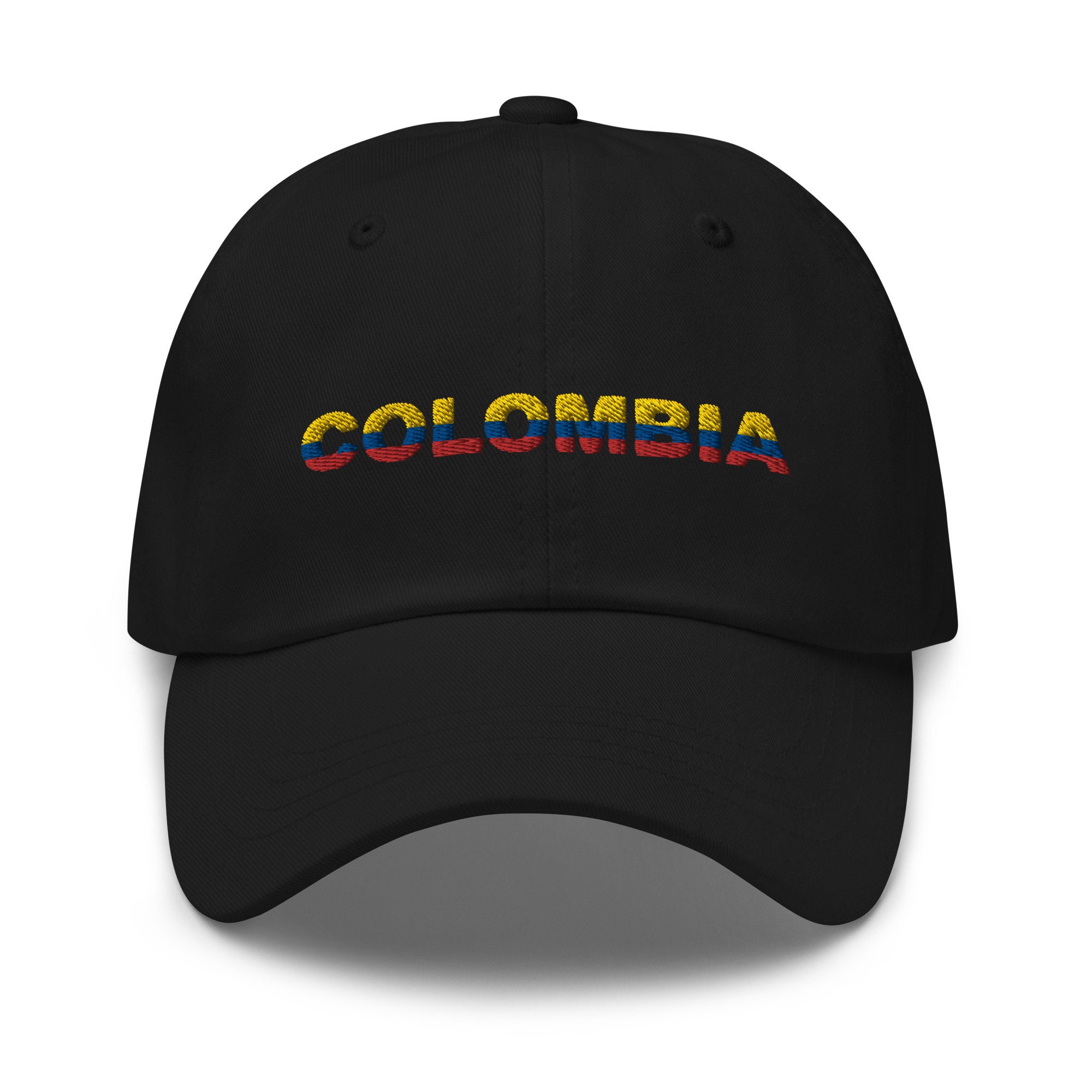 Colombia Embroidered Adjustable Dad Hat, Colombian Girl Latina Power,  Unstructured 6-panel, Low-profile, Baseball Cap Multiple Colors 
