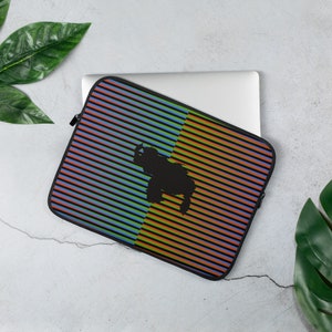 Venezuela Cruz Diez, I love Caracas, Maiquetia, Venezuela en USA, Arte Cinetico Laptop Sleeve