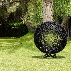 Garden Sculptures/Metal sculpture/Handcrafted/Handmade sculpture/Yard sculptures/Outdoor sculpture/exterior sculpture/steel sphere /sphere