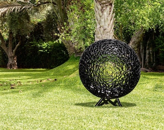 Garden Sculptures/Metal sculpture/Handcrafted/Handmade sculpture/Yard sculptures/Outdoor sculpture/exterior sculpture/steel sphere /sphere