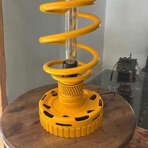 Lamp-lamps-metal lamp-up cycled-unique lamp-metal art-steel lamp-industrial lamp-industrial furniture-home decor-interior-indoor lamp
