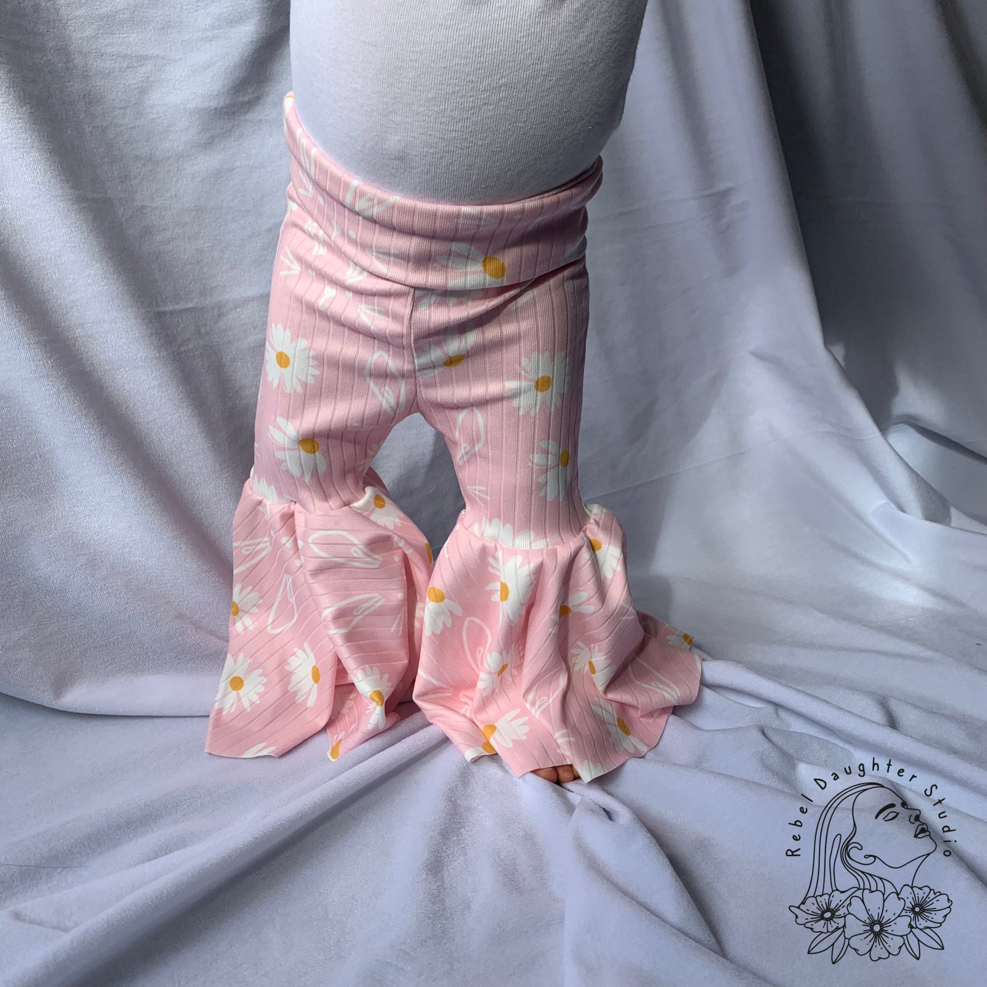 Easter Bunny & Daisy Baby Bell Bottoms Toddler Easter Bell | Etsy