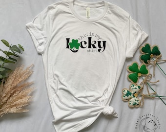 St. Patrick's Day Lucky Shirt | This Is My Lucky Shirt | Lucky T-Shirt | St.Paddy's Day Shirt | Shamrock Shirt
