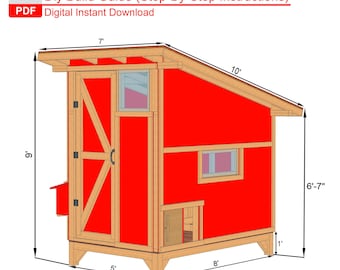 DIY Walk-In Chicken Coop Plans with Run (PDF Download)