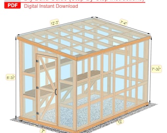 7x12 Lean-To Greenhouse Plans: DIY Building Guide (PDF Download)