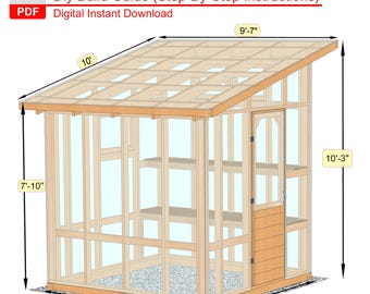 8x8 DIY Greenhouse Plans: Easy Backyard Build (PDF Download)