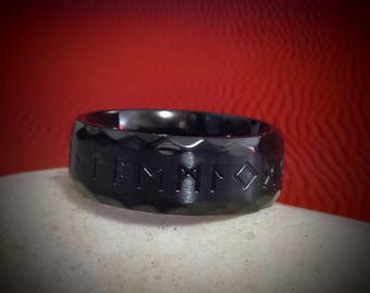 Heathen Son of the Vikings | Magick Runic Alphabet Ring | Spirit Vessel