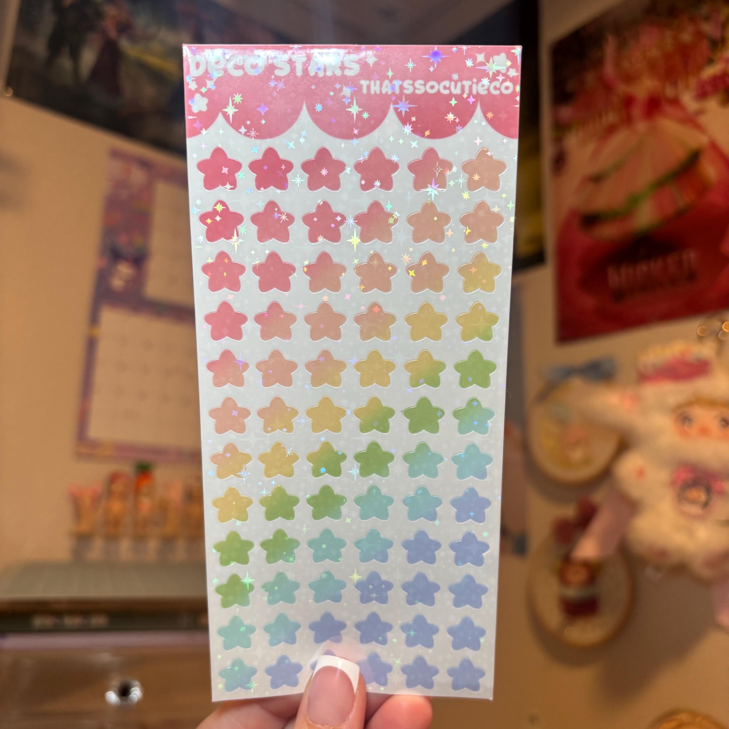 Deco Star Stickers | Planner & Junk Journal Stickers - Etsy