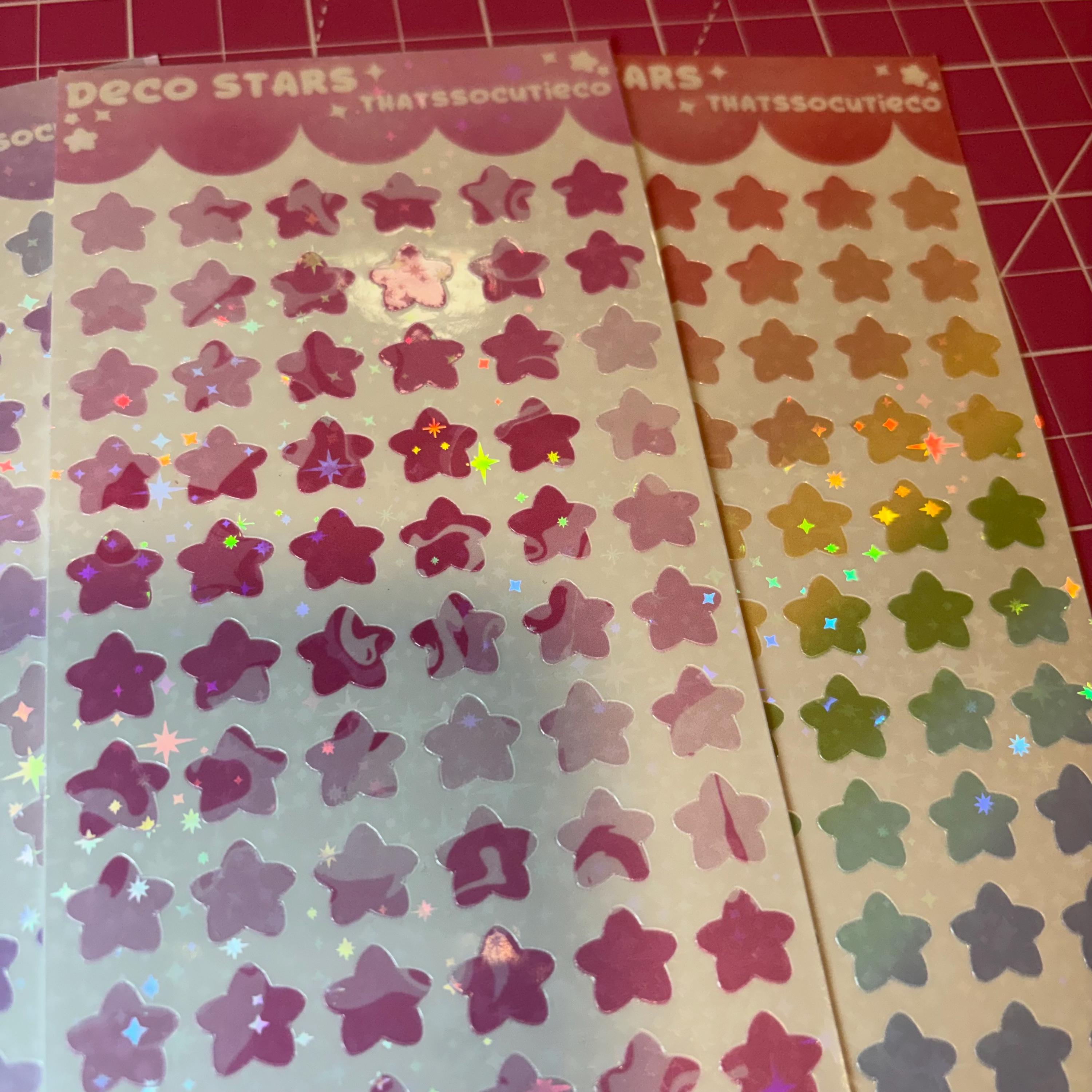 Deco Star Stickers | Planner & Junk Journal Stickers - Etsy
