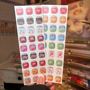 Soda Can Stickers | Planner, Journal Decoration