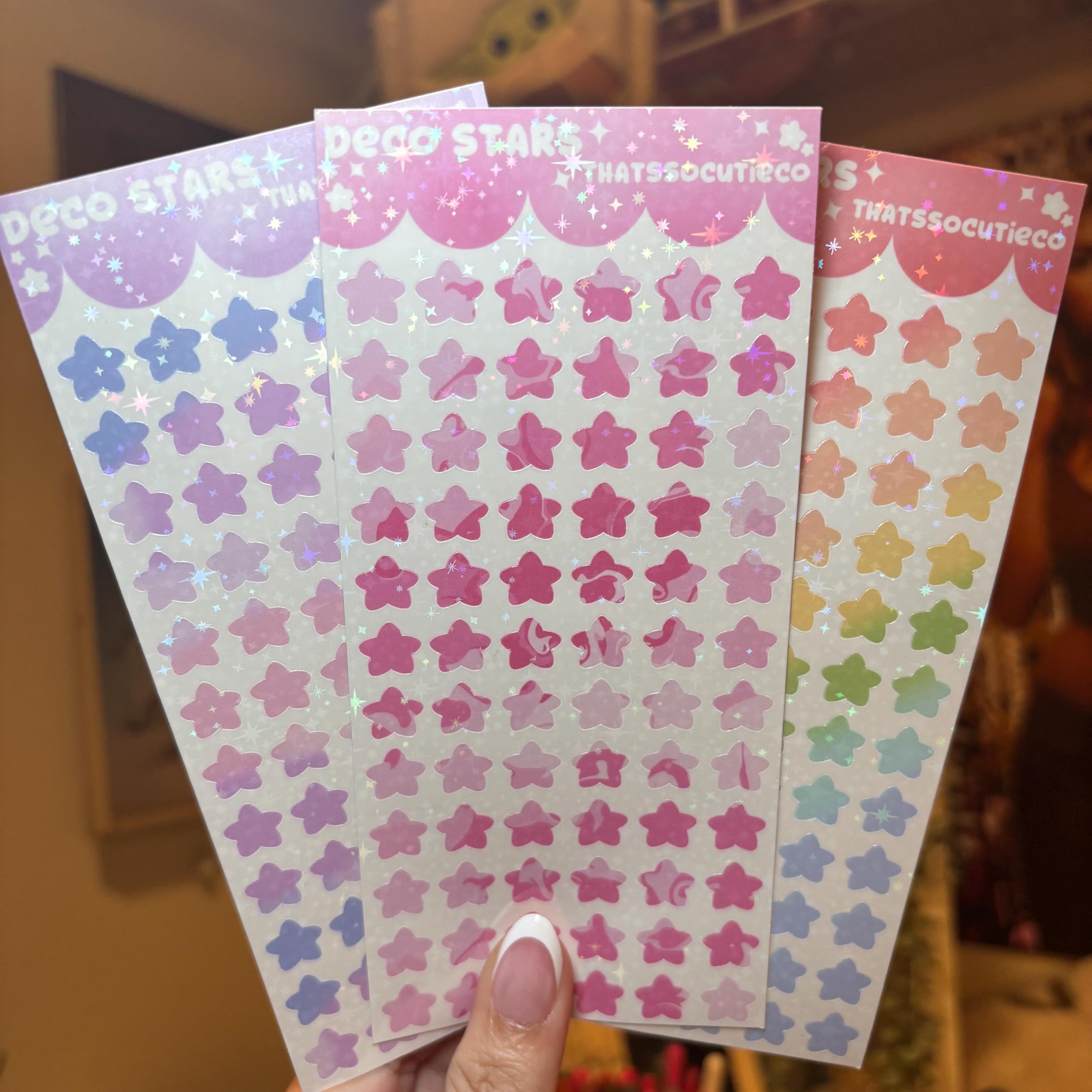 Deco Star Stickers | Planner & Junk Journal Stickers - Etsy