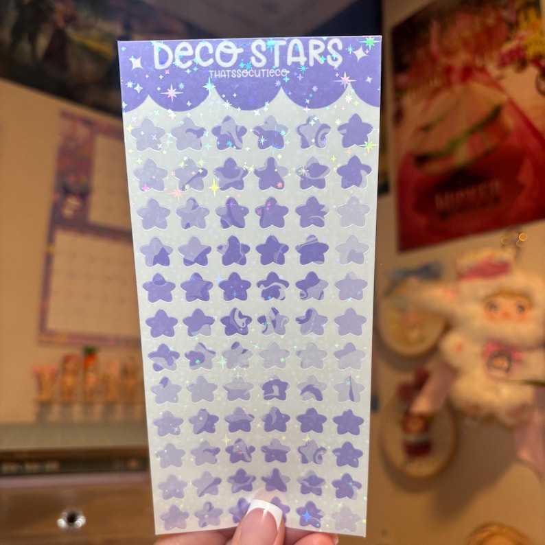 Deco Star Stickers | Planner & Junk Journal Stickers - Etsy