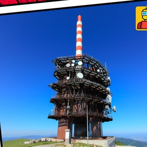 LEG0 Chasseral Swiss Architecture Construction game Telecommunications station image 5