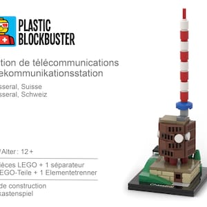 LEG0 Chasseral Swiss Architecture Construction game Telecommunications station image 1